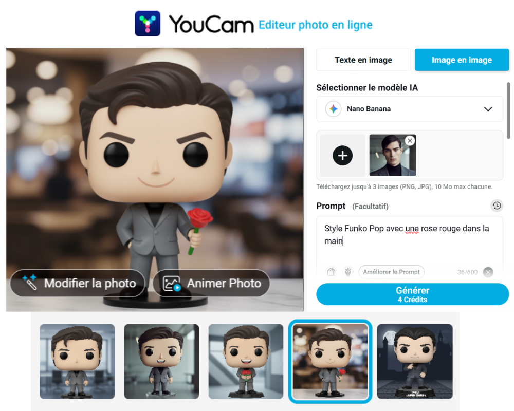 Générateur de figurine funko pop personnalisée en ligne