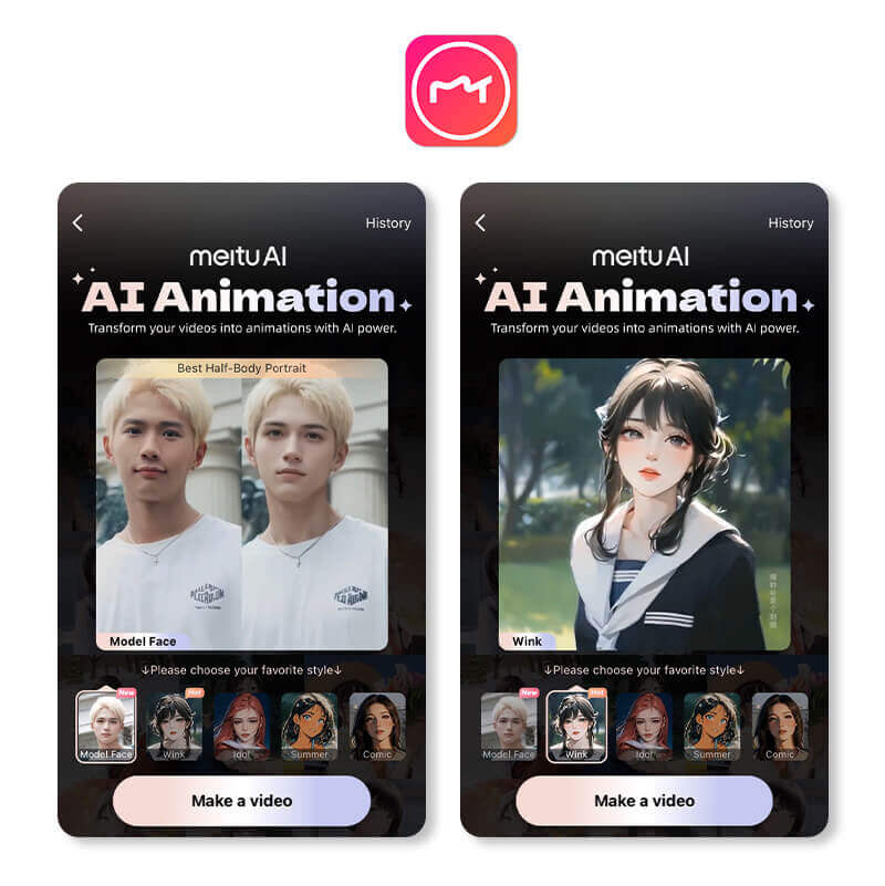 Video to Cartoon Converter: Meitu Video to Anime Converter: Meitu