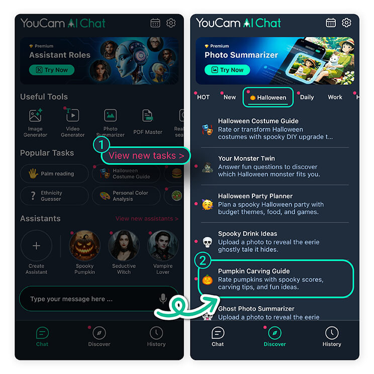 Download the YouCam AI Chat app
