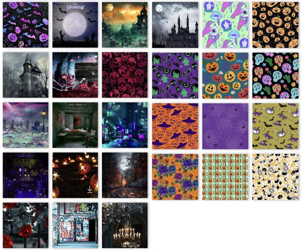萬聖圖案背景、恐怖萬聖背景