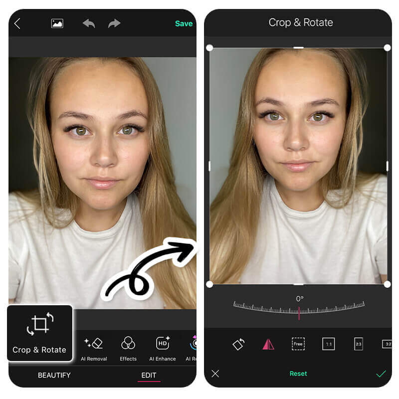 Flip Image Left to Right with Inverted Filter Flip Image Left to Right with Inverted Face Filter