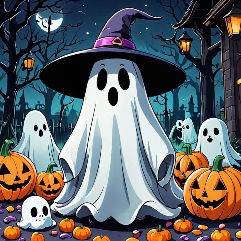 萬聖節圖案：萬聖幽靈遊行