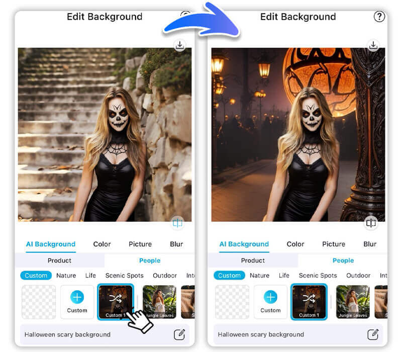 Use AI to add scary backgrounds to photos Use AI to add scary backgrounds to photos