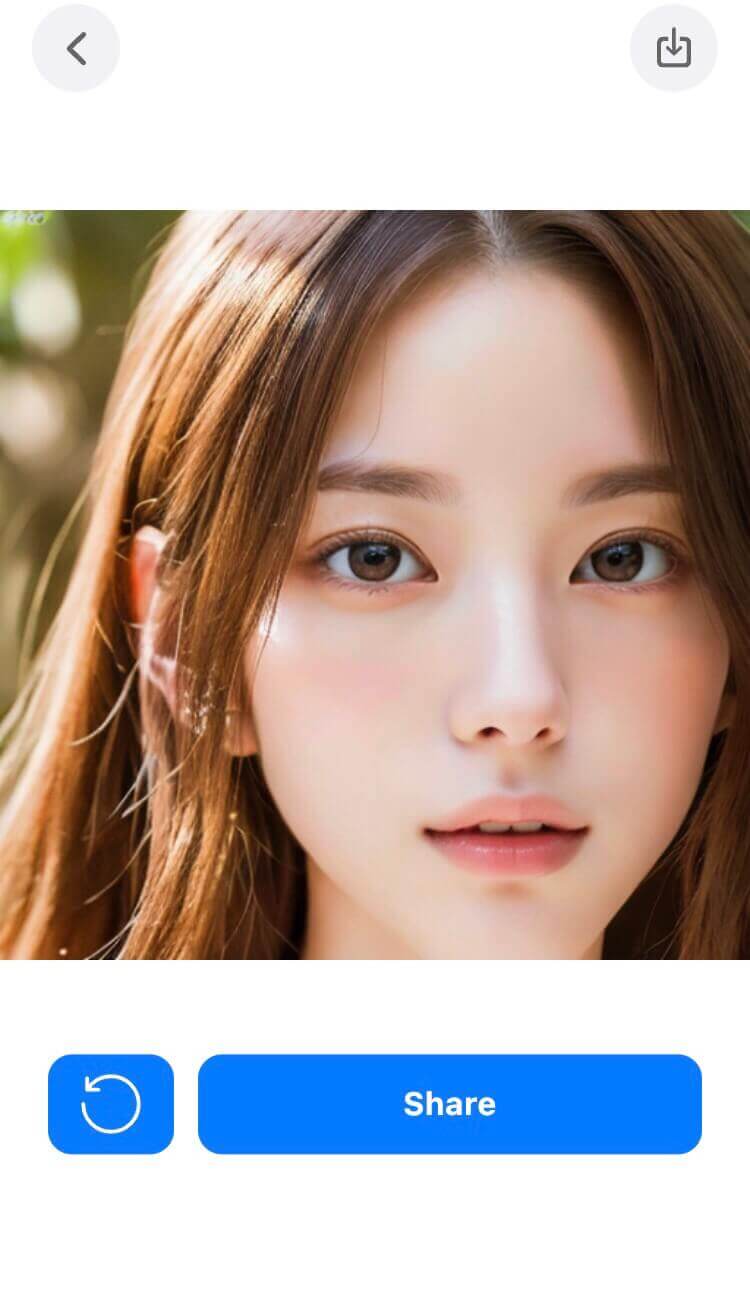 AIピカソで生成したAI美女