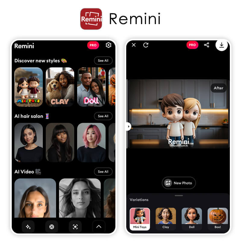 Générateur Funko Pop 1 : Remini Générateur Funko Pop 1 : Remini