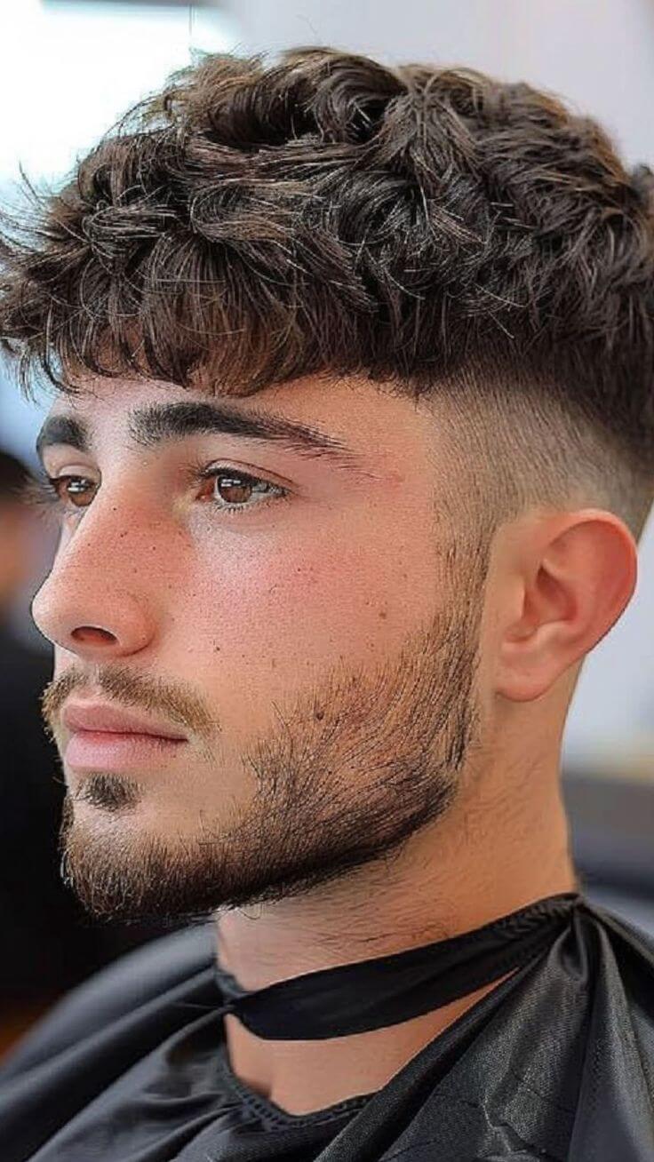 French Crop con textura