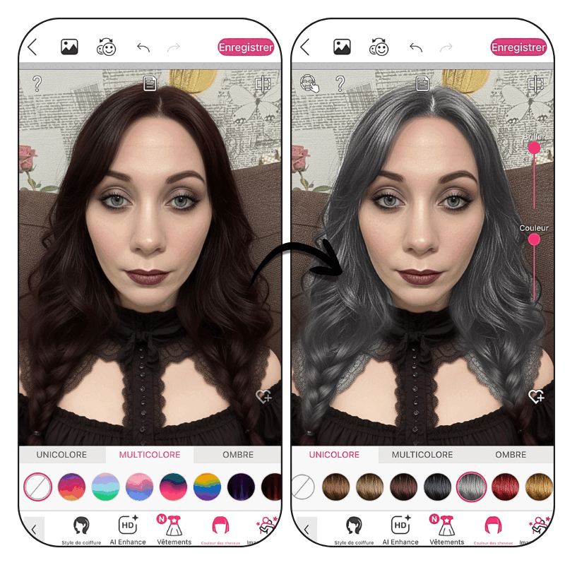 Couleurs de cheveux Halloween 2025