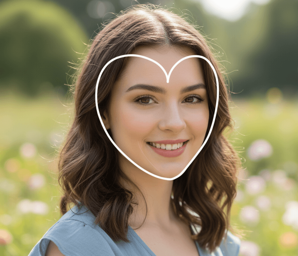 Heart Face Shape Example