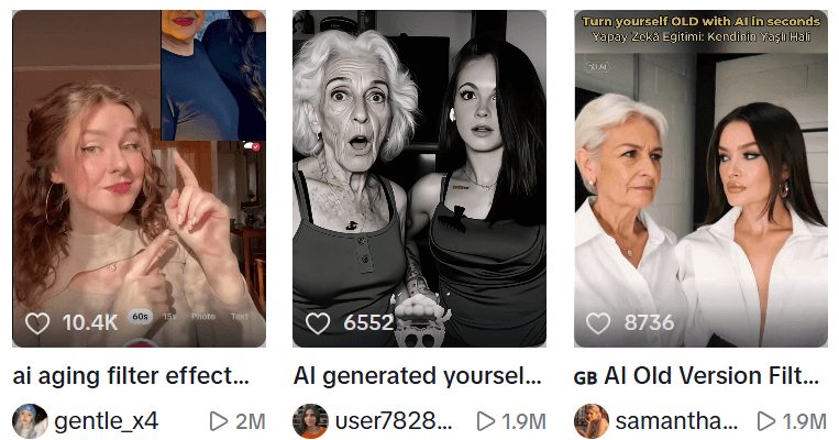 AI Old Version Filter Trend on TikTok