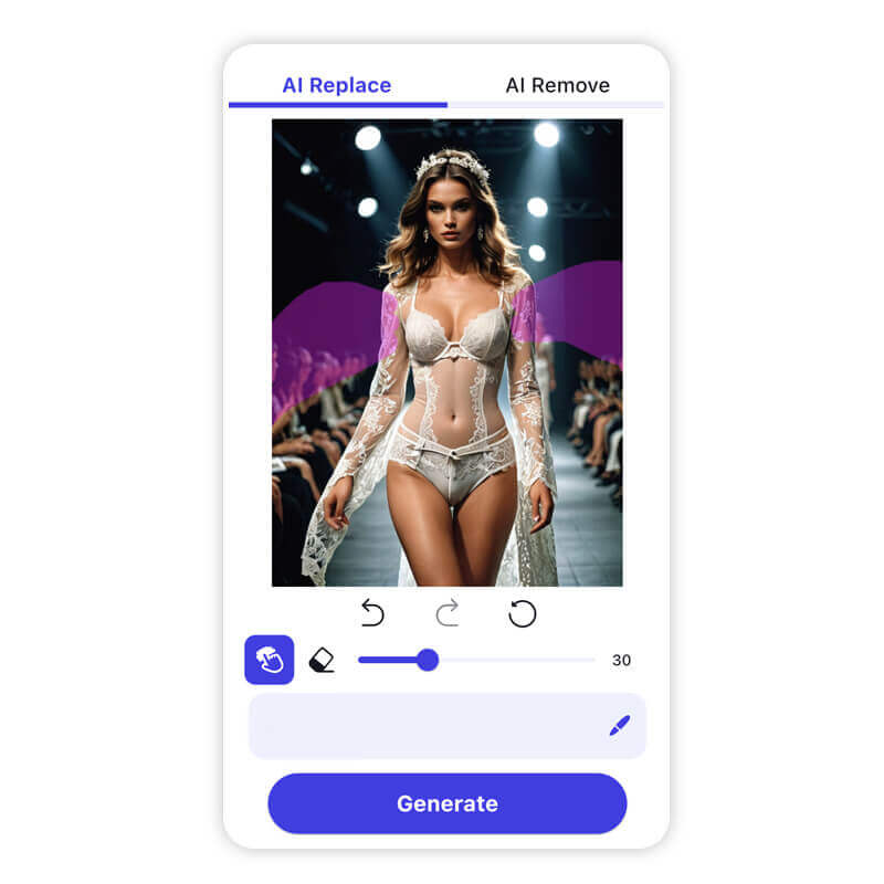 Usuária destacando a área nas costas para adicionar asas de anjo.
