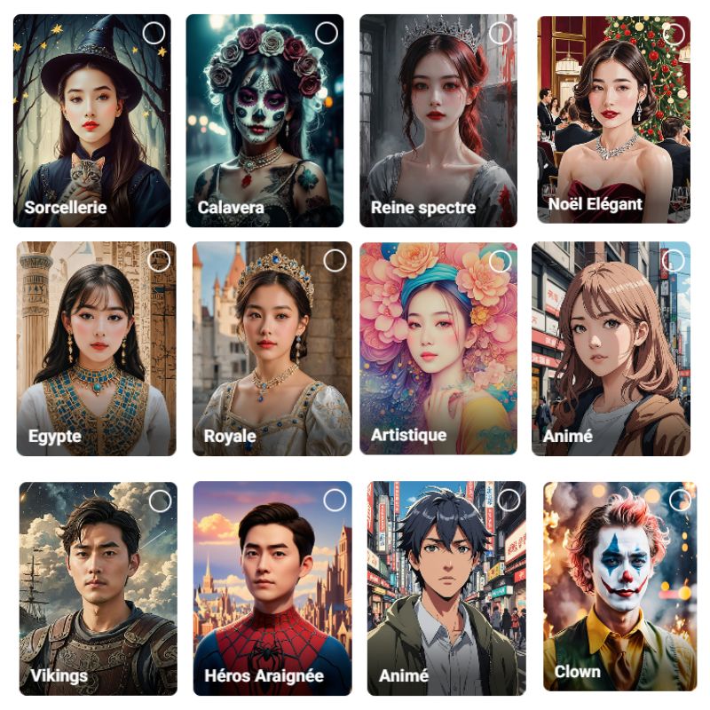 Application créer avatars IA gratuit