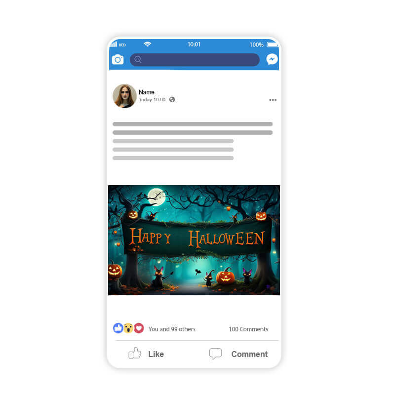 Best Halloween Poster Maker for Your Facebook Profile: YouCam AI Pro