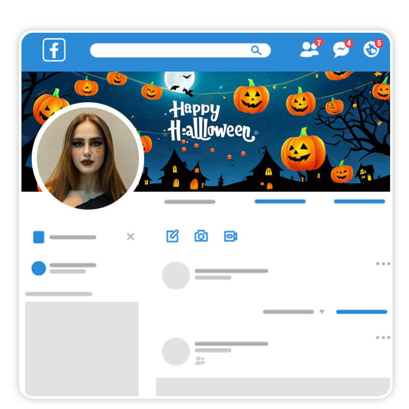 Best Halloween Poster & Cover Photo Maker for Your Facebook Profile:  YouCam AI Pro