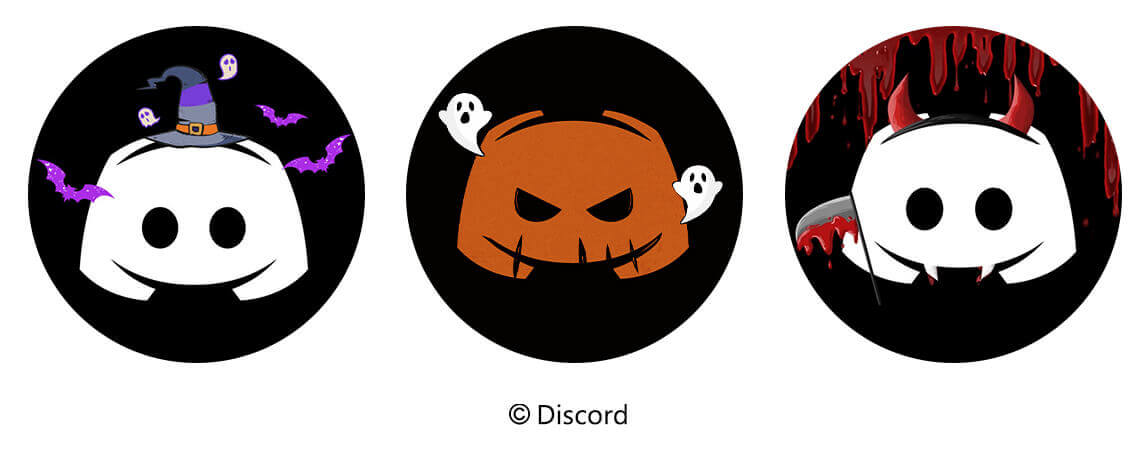 Halloween-themed Discord Icons