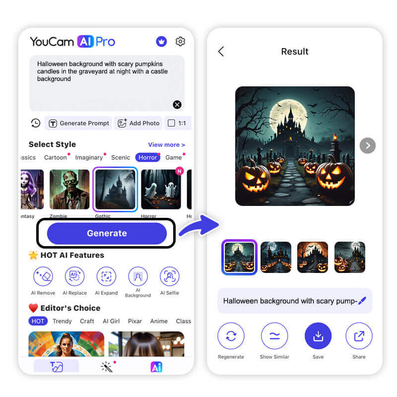 How to Create Horror Images with the Best AI Scary Generator
