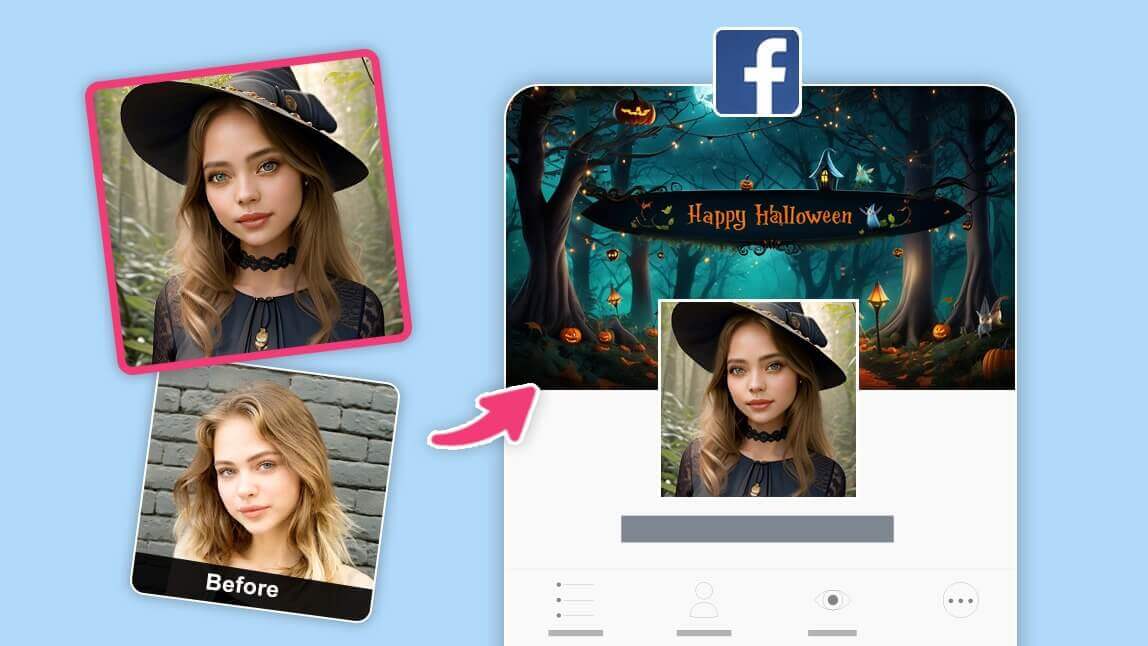 Best Halloween AI Cover Photo Maker: Create Facebook Cover Photo & Posters FREE