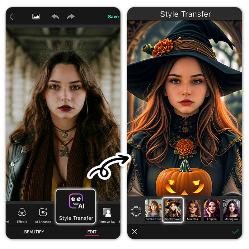 AI Halloween Filters for Halloween Discord PFPs