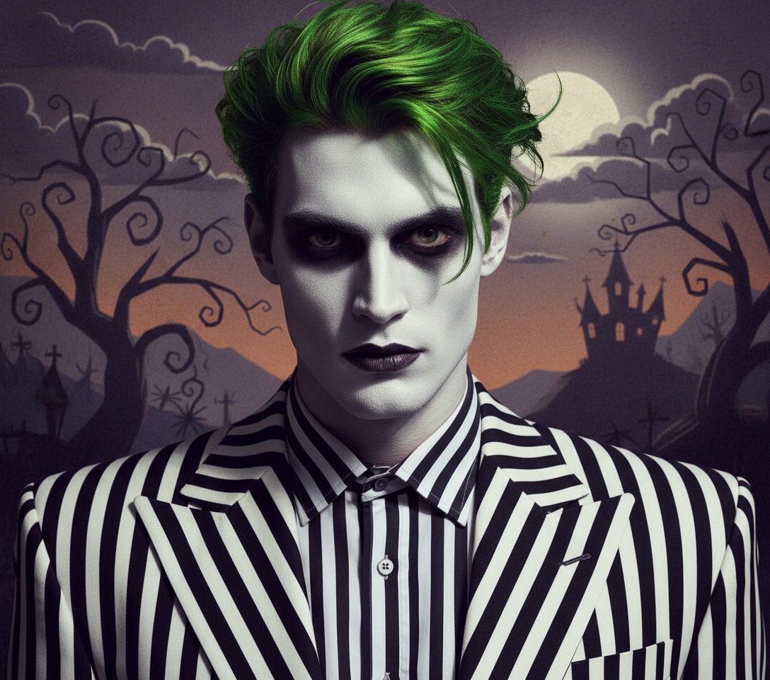 Prompt gemini IA Halloween : Beetlejuice