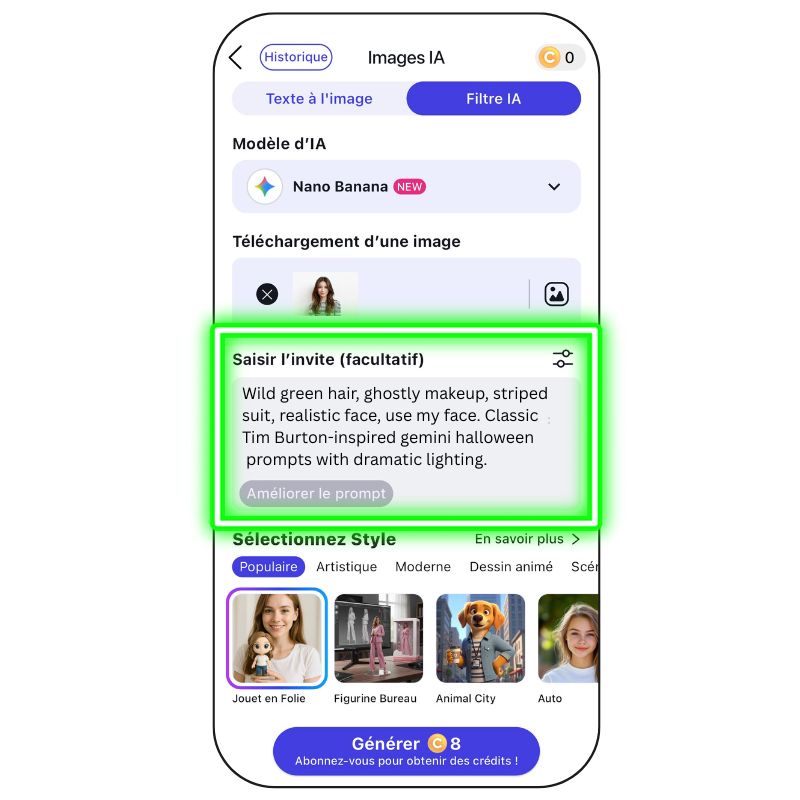 Générer image IA Halloween via prompt Halloween Gemini IA Générer image IA Halloween via prompt Halloween Gemini IA