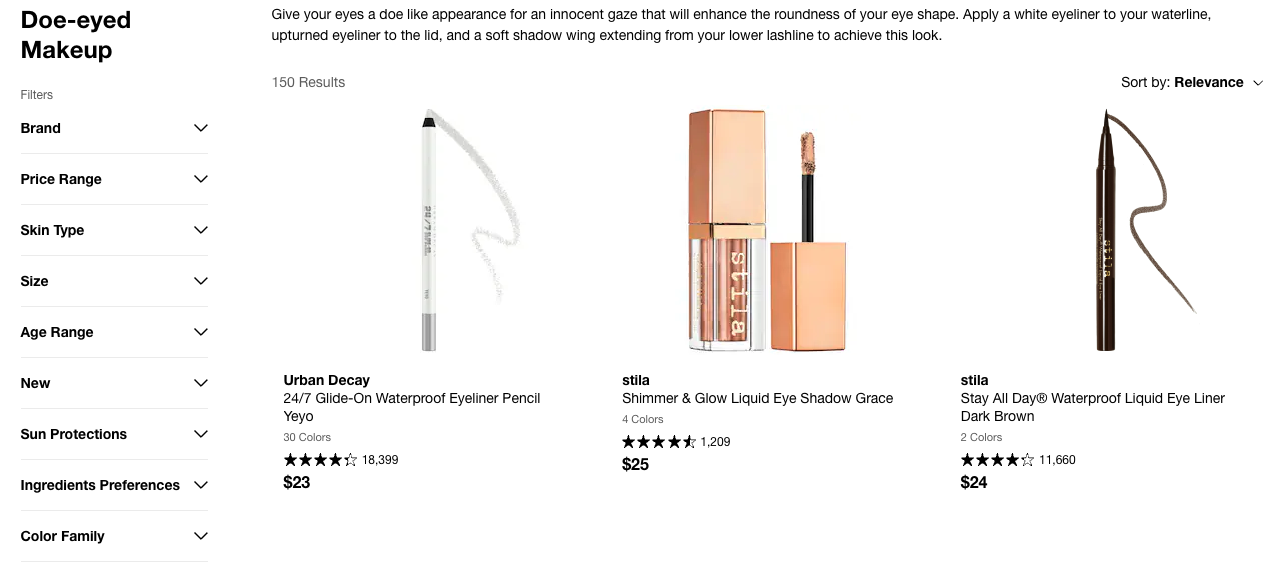 Doe Eye Makeup Products