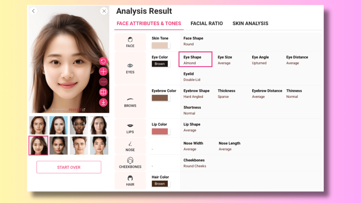 AI Eye Shape Detector