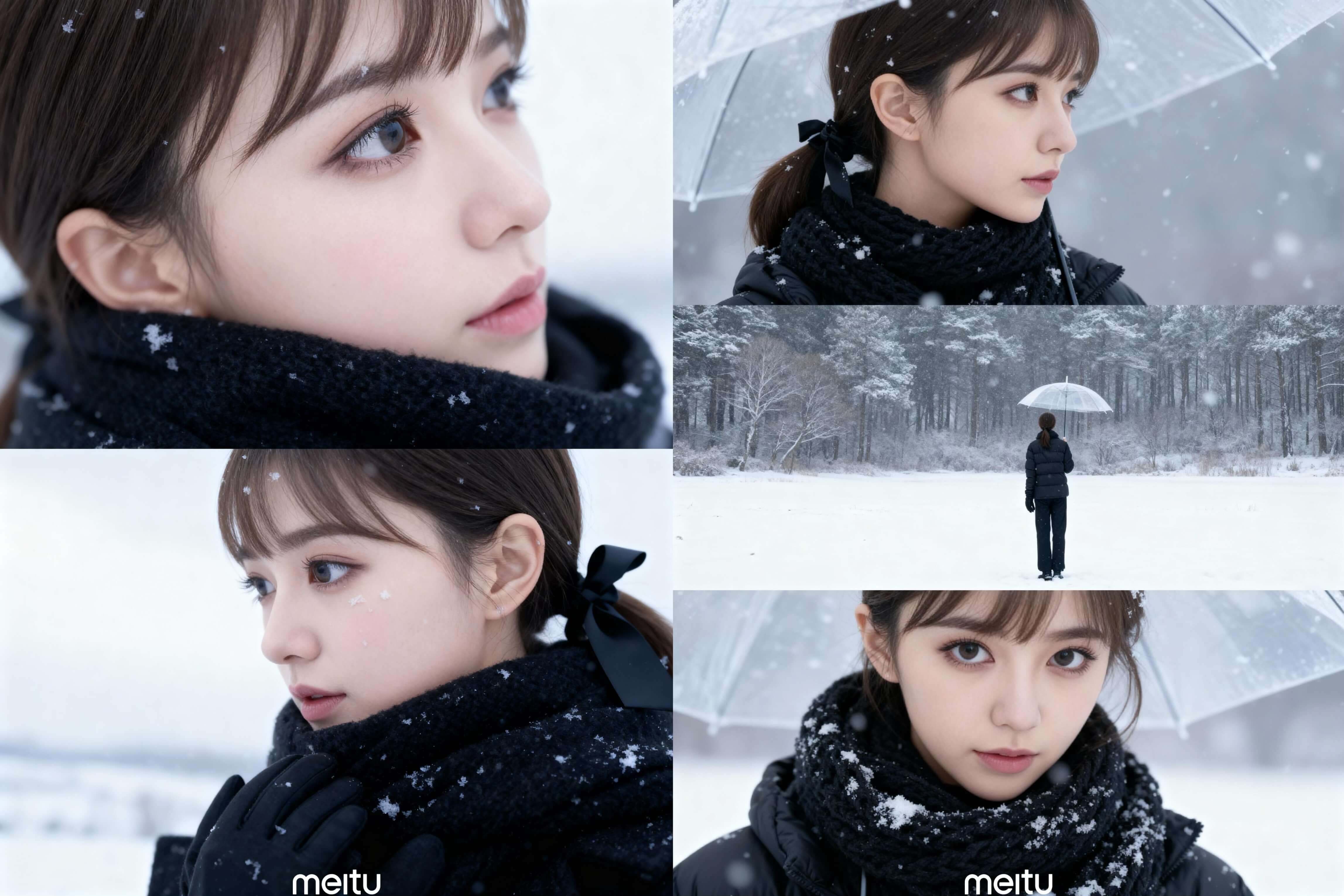 AI雪景照生成 AI雪景照片-AI下雪照片生成教學-美圖秀秀