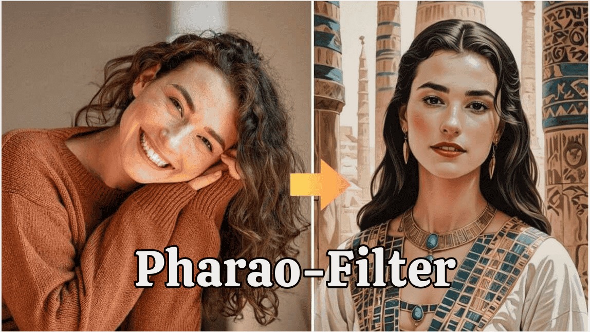 Pharao-Filter: Verwandle dich in eine ägyptische Gottheit