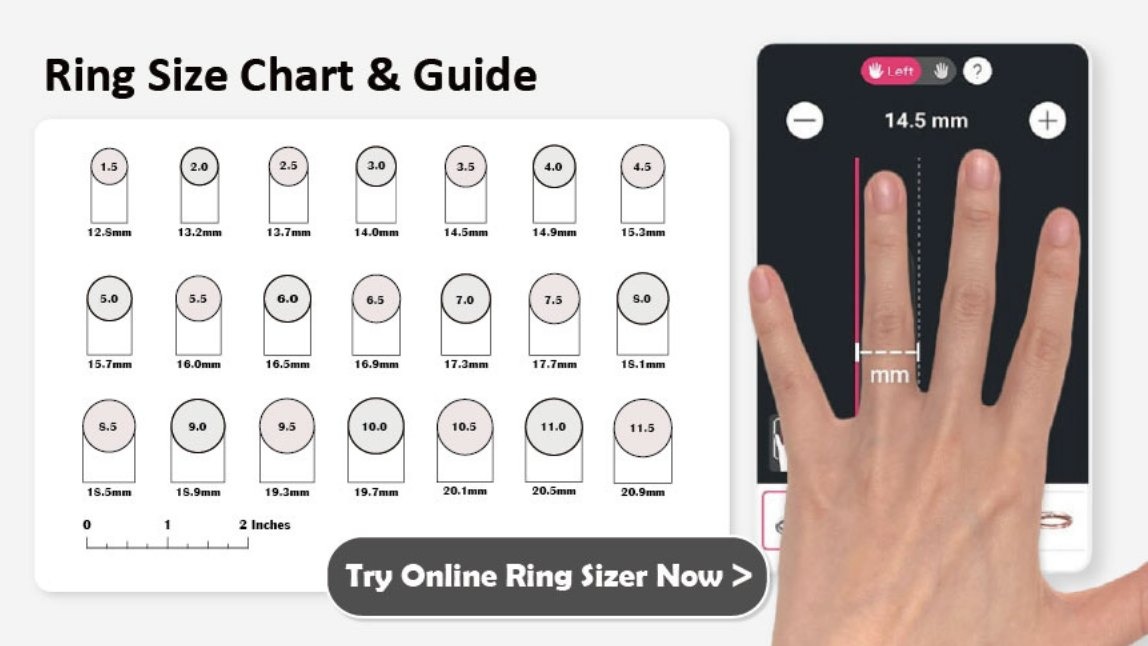 Ring Size Chart & Guide [2025]: How to Measure Ring Size