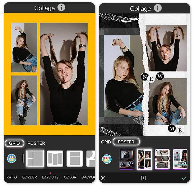 How to make a collage on iPhone using an iPhone collage maker