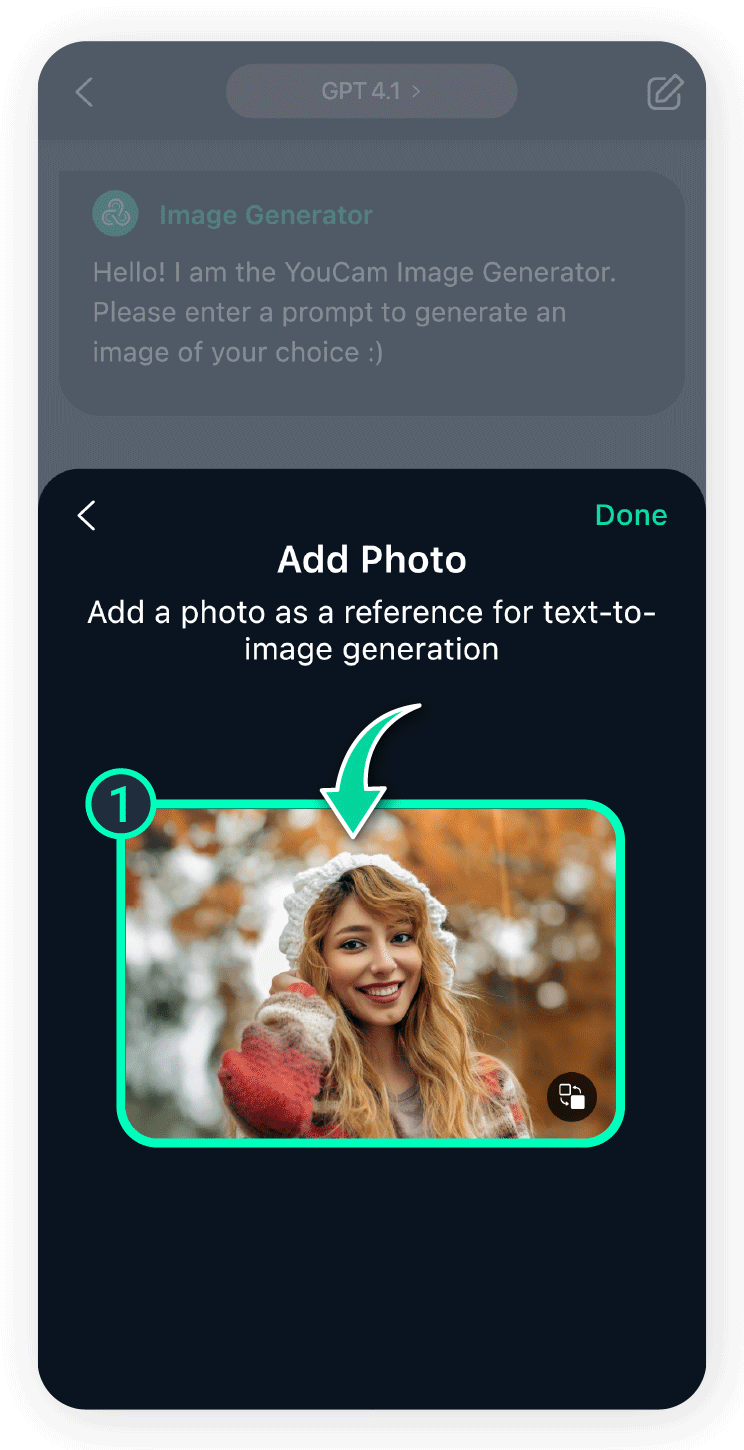Imagine, create, and explore with YouCam AI Chat.