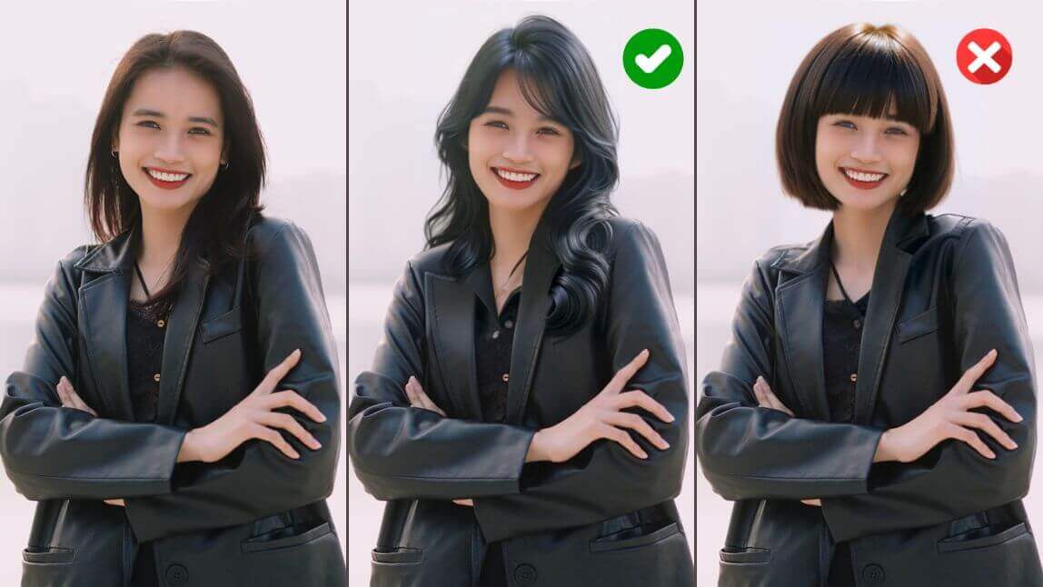 測試自己不同髮型的樣子 測試自己不同髮型的樣子