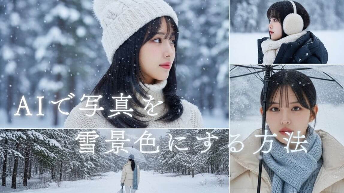 【話題】AIで写真を雪景色にしてみた!やり方も紹介【2025年最新】
