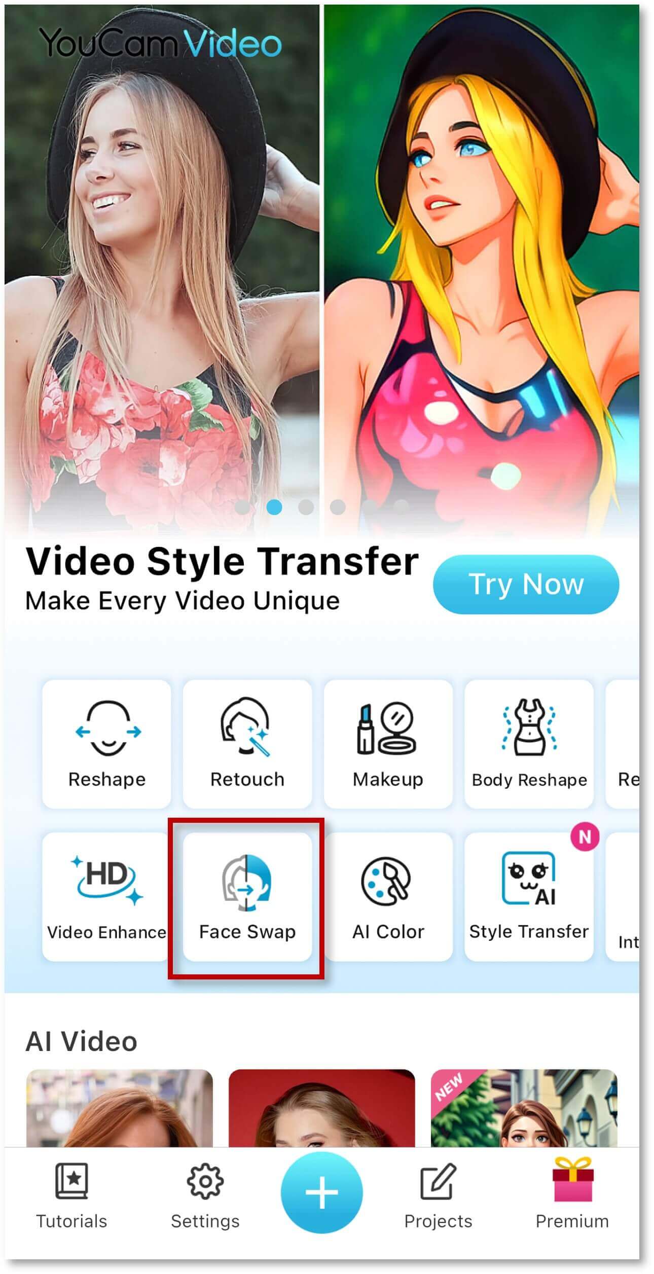 Try YouCam Video to Create Elf Yourself Video