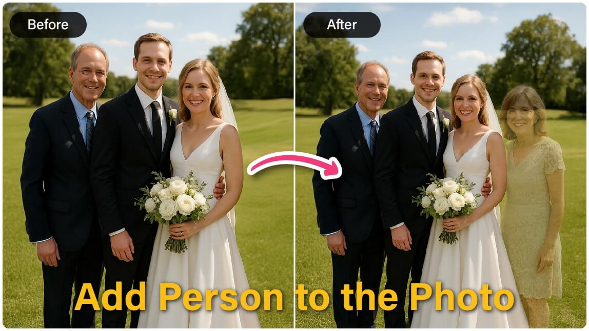 Add deceased loved one to photo for free with AI photo cutout