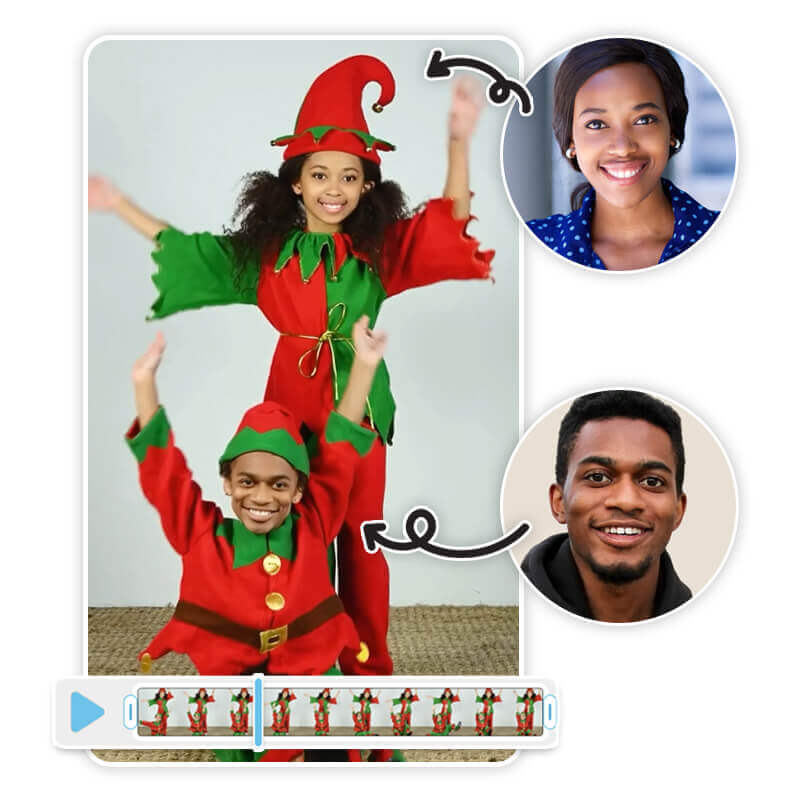 Create Elf Yourself Video using Face Swap