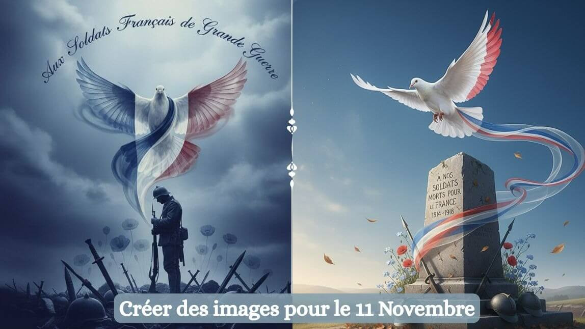 Créer des images, affiches, cartes du 11 novembre pour l'armistice