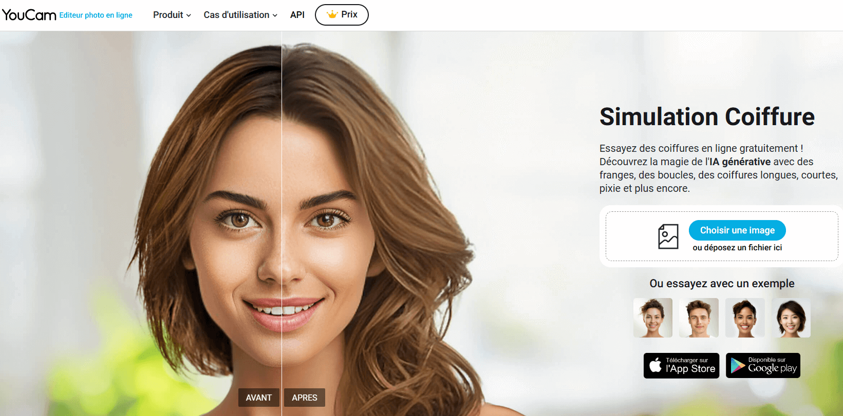 Filtre frange en ligne