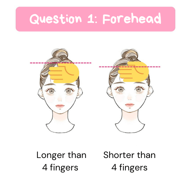 test to determine if bangs suit your face shape