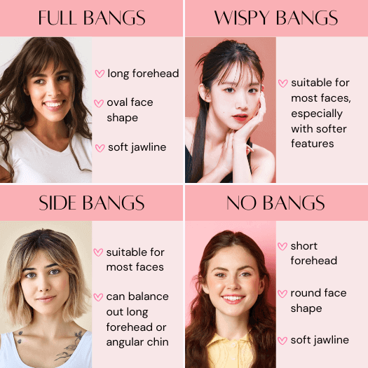 bangs for face shape