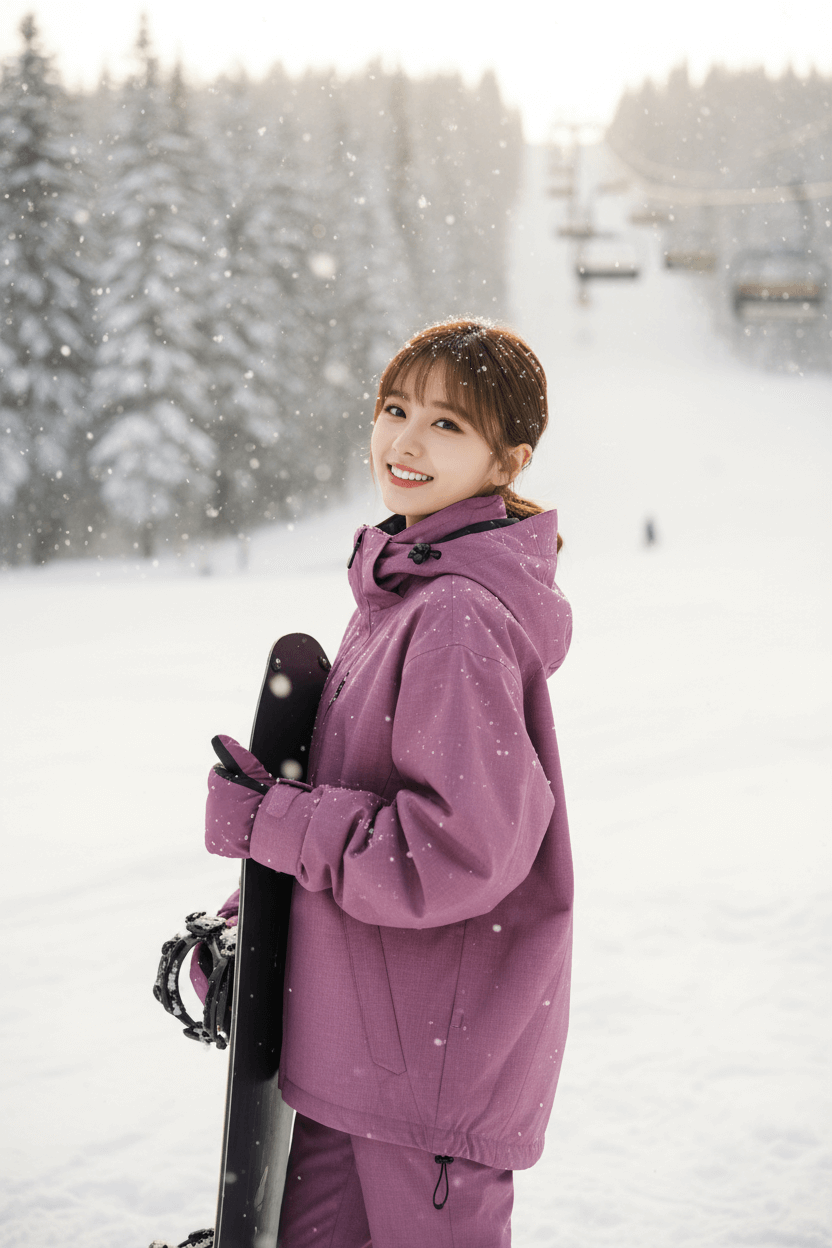 AI雪景滑雪寫真 AI雪景照片-AI下雪照片生成教學