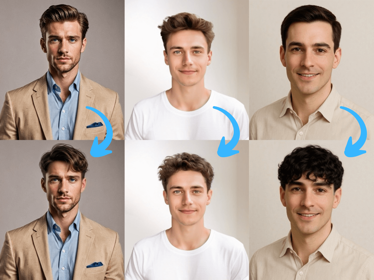 Perm Filter For Guys: Try On Curly Hair Filters On YouCam Perfect for Free