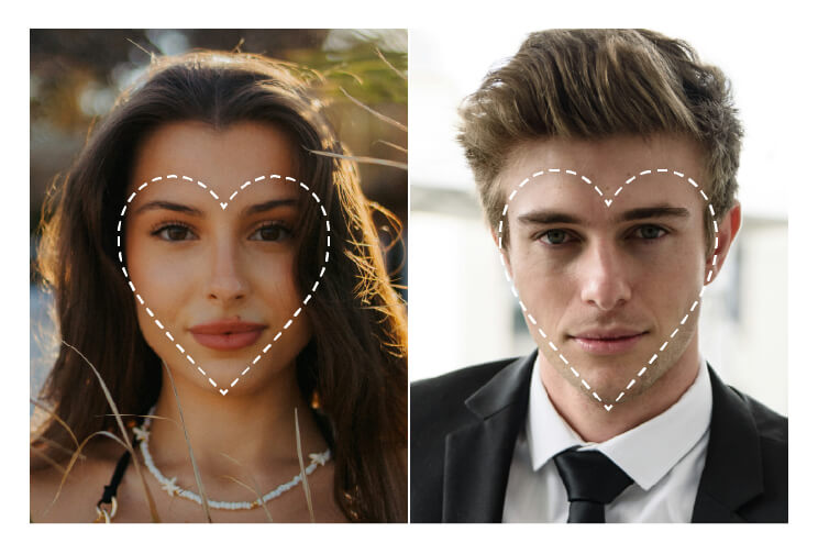 Heart Face Shape Heart Face Shape