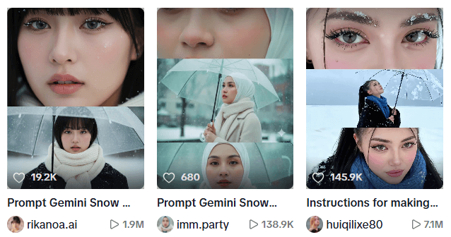 AI Snow Trend on Tiktok AI Snow Trend on Tiktok