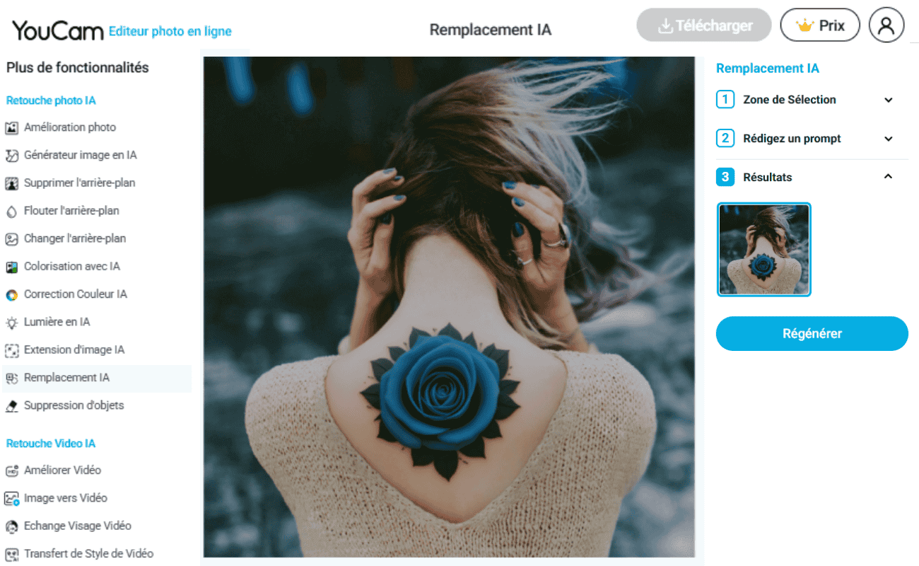 Générateur de tatouage IA en ligne : simulateur tatouage en ligne