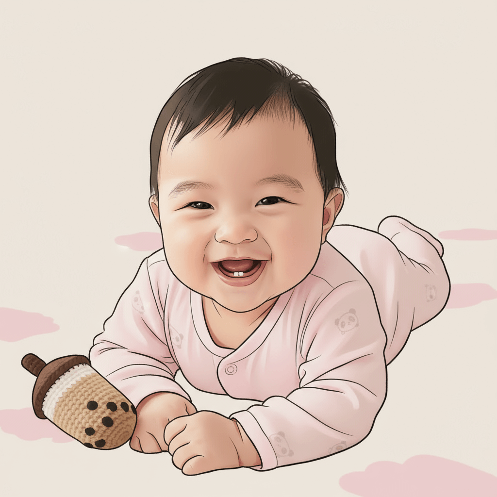 寶寶彌月小卡製作