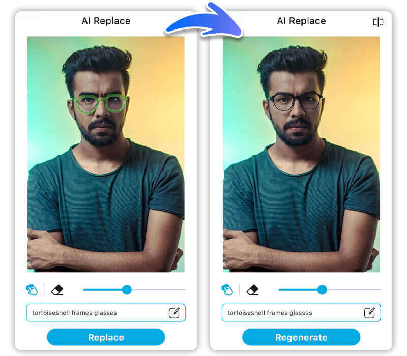 Changer le style de vos lunettes avec l'IA