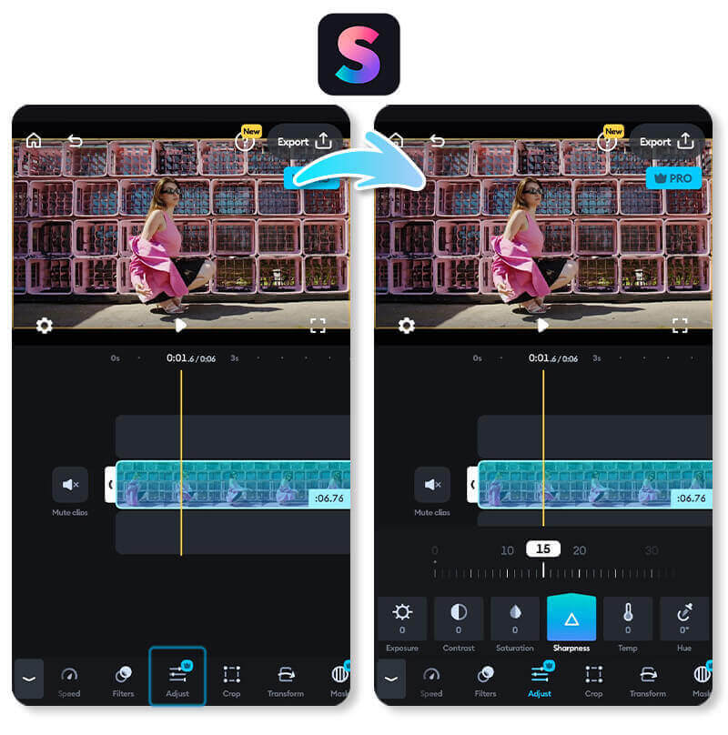 Splice: Best Video Clearer for Unblurring Video Details Make videos clearer using the Splice app.