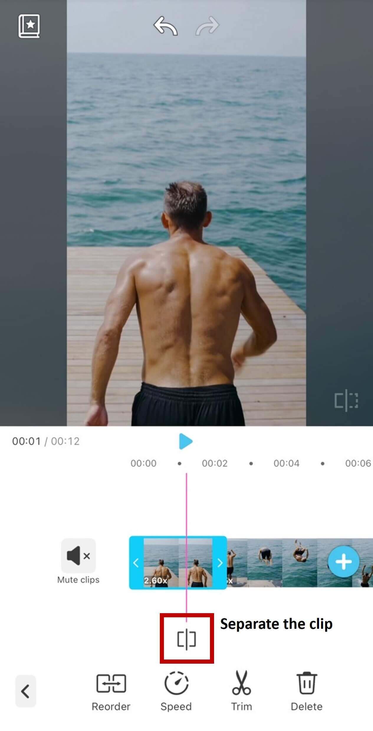 change the speed of video