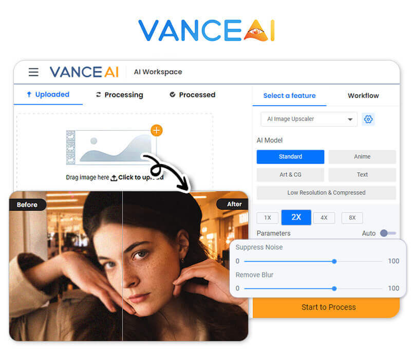 Meilleur logiciel retouche photo : VANCEAI