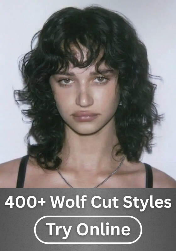 Wolf Cut Curly Hair